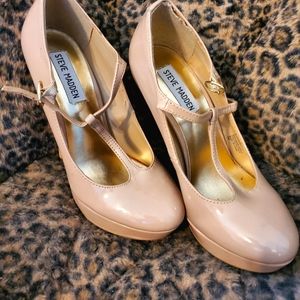 Steve Madden Nude Platform Pumps